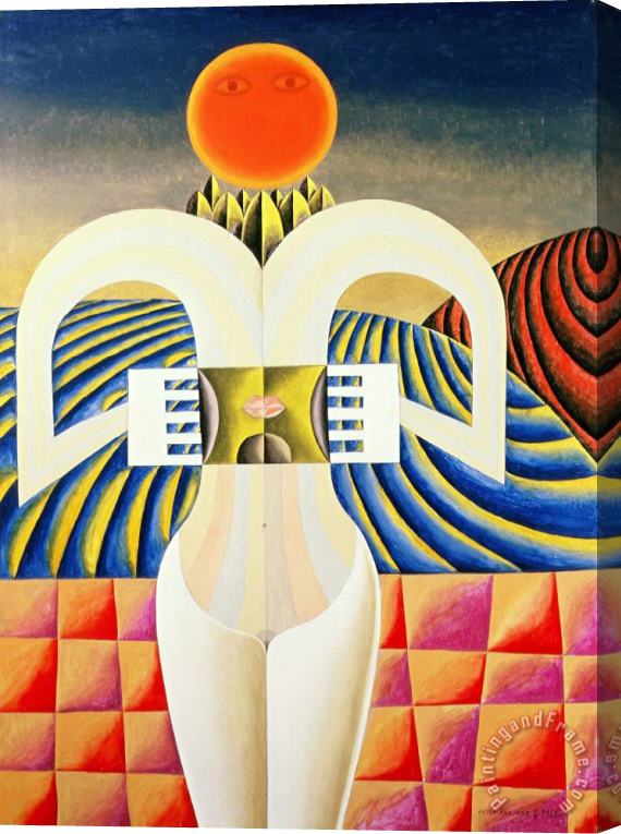 Victor Brauner A La Decouverte De La Conscience [discovering Consciousness], 1956 Stretched Canvas Painting / Canvas Art
